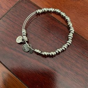 Alex and Ani Shiny Silver Beaded Bangle
